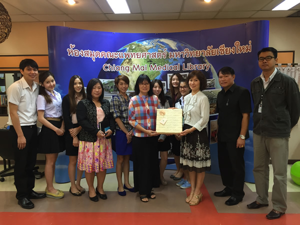 Lecturer of Information Study Division. Faculty of Humanities CMUVisited the Medical Library for Student Internship Visiting.