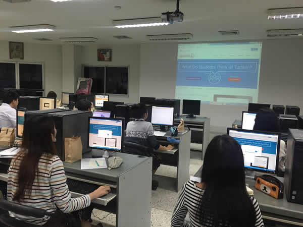 Turnitin training at Faculty of Pharmacy, CMU.