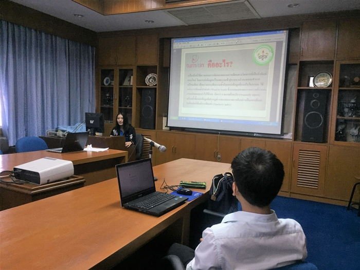 Turnitin and Endnote program Training for graduate students of Parasitology Dept.