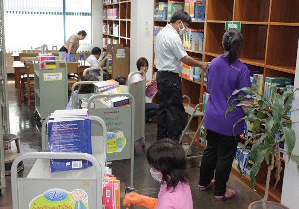 The Library Cleaning Day – Episode II : 29-31 March 2010 for moving,cleaning and reshelving books.